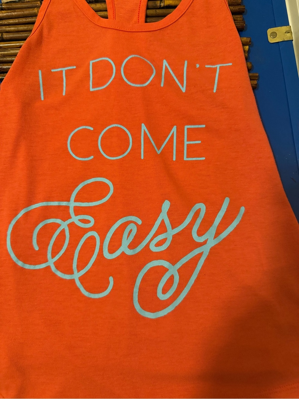 Nike Orange Racerback Tank - Picture 2 of 4